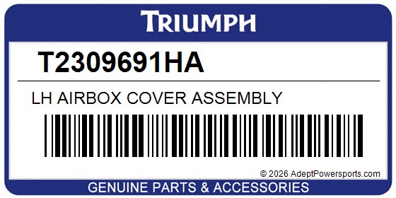 Triumph T2309691HA Lh Airbox Cover Assembly