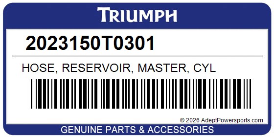 Triumph 2023150T0301 Hose, Reservoir, Master, Cyl