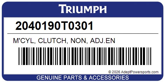 Triumph 2040190T0301 M'cyl, Clutch, Non, Adj.En