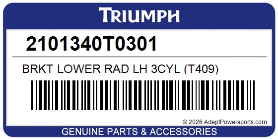 Triumph 2101340T0301 Brkt Lower Rad Lh 3Cyl (T409)