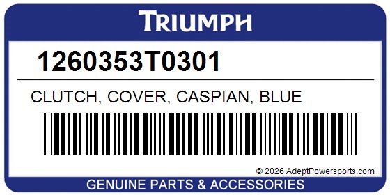 Triumph 1260353T0301 Clutch, Cover, Caspian, Blue