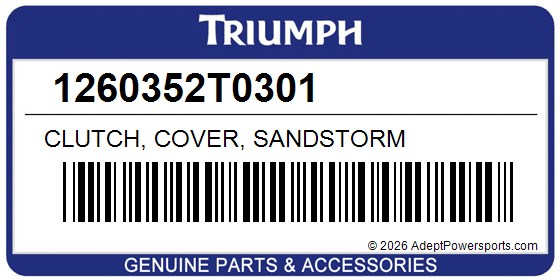 Triumph 1260352T0301 Clutch, Cover, Sandstorm