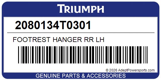 Triumph 2080134T0301 Footrest Hanger Rr Lh