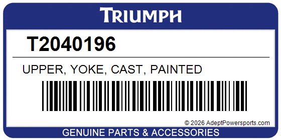 Triumph T2040196 Upper, Yoke, Cast, Painted