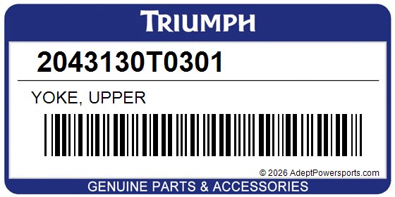 Triumph 2043130T0301 Yoke, Upper