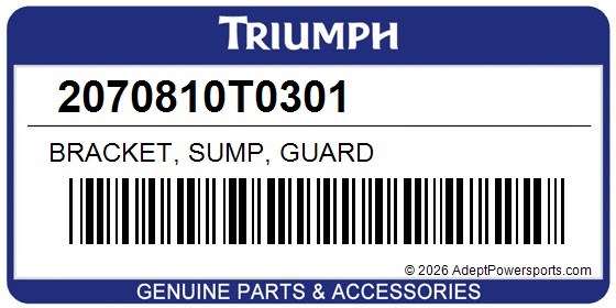Triumph 2070810T0301 Bracket, Sump, Guard