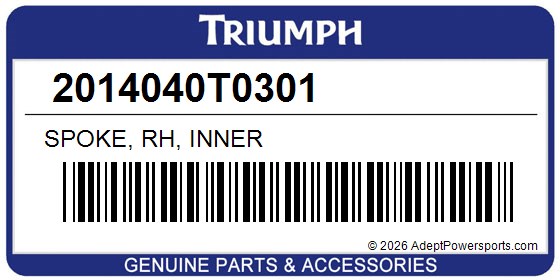Triumph 2014040T0301 Spoke, Rh, Inner