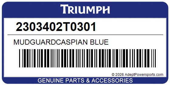 Triumph 2303402T0301 Mudguardcaspian Blue