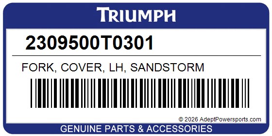 Triumph 2309500T0301 Fork, Cover, Lh, Sandstorm