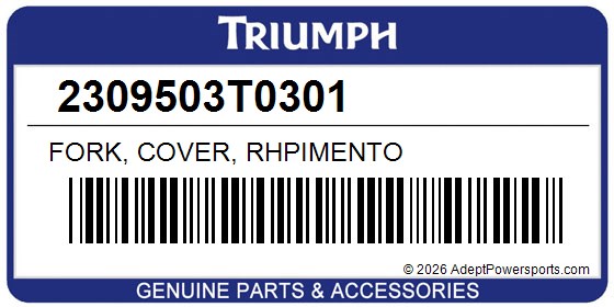 Triumph 2309503T0301 Fork, Cover, Rhpimento
