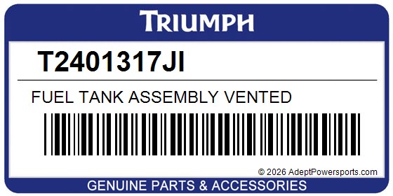 Triumph T2401317JI Fuel Tank Assembly Vented