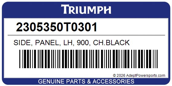 Triumph 2305350T0301 Side, Panel, Lh, 900, Ch.Black