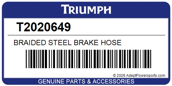 Triumph T2020649 Braided Steel Brake Hose