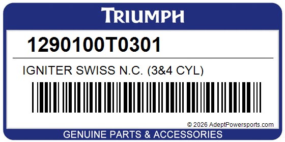 Triumph 1290100T0301 Igniter Swiss N.C. (3&4 Cyl)