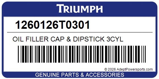 Triumph 1260126T0301 Oil Filler Cap & Dipstick 3Cyl