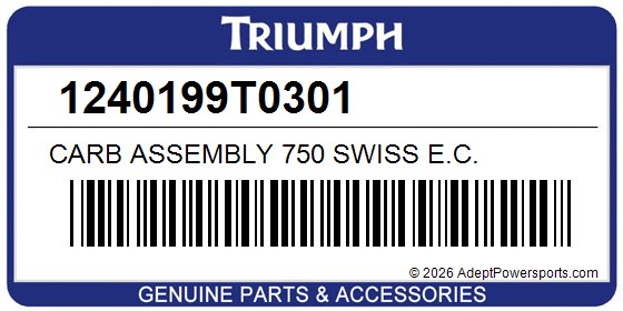 Triumph 1240199T0301 Carb Assembly 750 Swiss E.C.