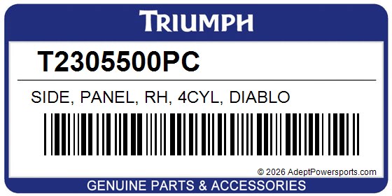 Triumph T2305500PC Side, Panel, Rh, 4Cyl, Diablo