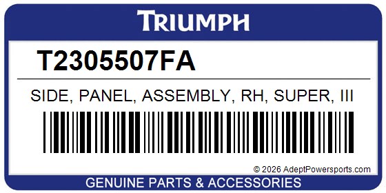Triumph T2305507FA Side, Panel, Assembly, Rh, Super, Iii