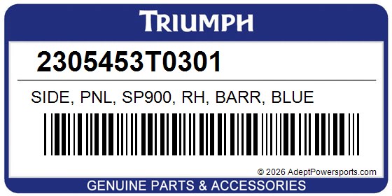 Triumph 2305453T0301 Side, Pnl, Sp900, Rh, Barr, Blue