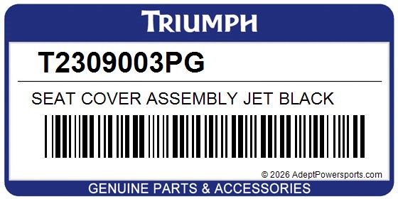 Triumph T2309003PG Seat Cover Assembly Jet Black