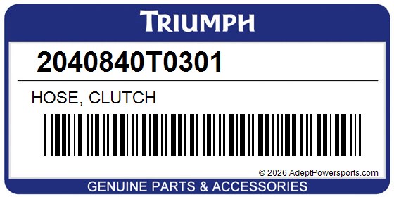 Triumph 2040840T0301 Hose, Clutch