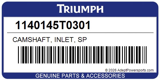 Triumph 1140145T0301 Camshaft, Inlet, Sp