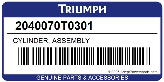Triumph 2040070T0301 Cylinder, Assembly