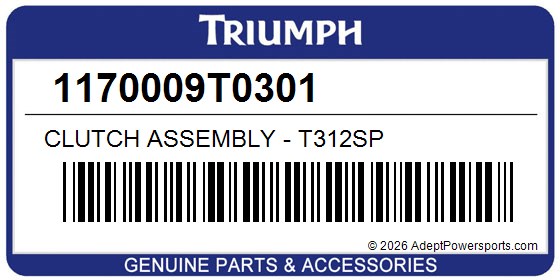 Triumph 1170009T0301 Clutch Assembly - T312sp