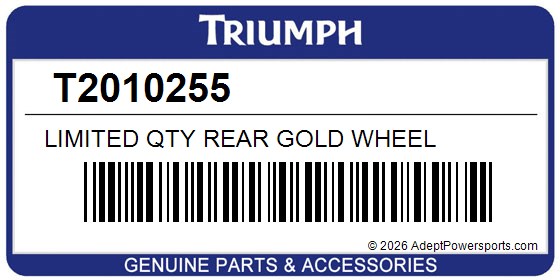 Triumph T2010255 Limited Qty Rear Gold Wheel