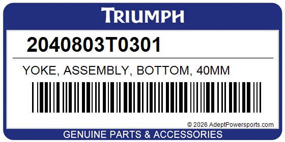 Triumph 2040803T0301 Yoke, Assembly, Bottom, 40Mm