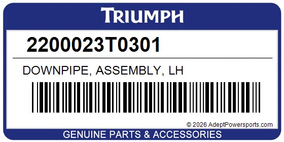 Triumph 2200023T0301 Downpipe, Assembly, Lh