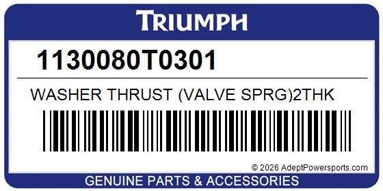 Triumph 1130080T0301 Washer Thrust (Valve Sprg)2Thk