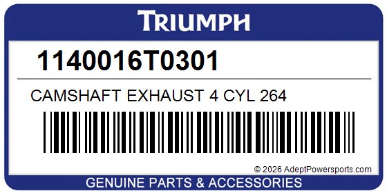 Triumph 1140016T0301 Camshaft Exhaust 4 Cyl 264