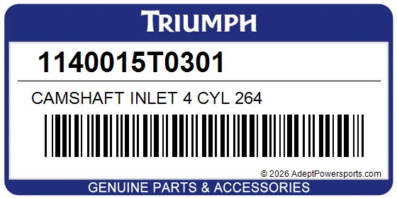 Triumph 1140015T0301 Camshaft Inlet 4 Cyl 264