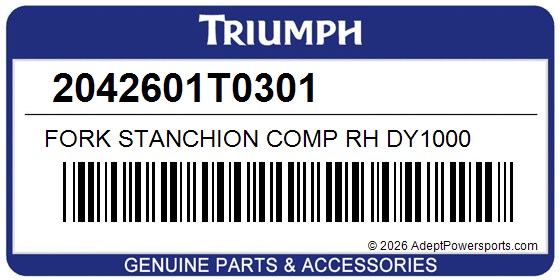 Triumph 2042601T0301 Fork Stanchion Comp Rh Dy1000