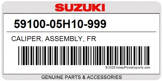Suzuki 59100-05H10-999 Caliper, Assembly, Fr