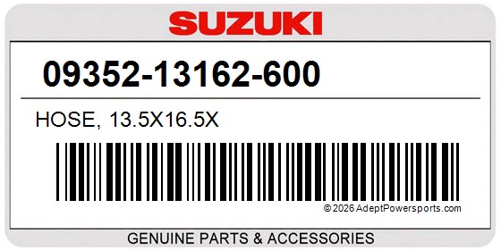Suzuki 09352-13162-600 Hose, 13.5X16.5X