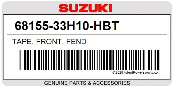 Suzuki 68155-33H10-HBT Tape, Front, Fend