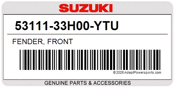 Suzuki 53111-33H00-YTU Fender, Front
