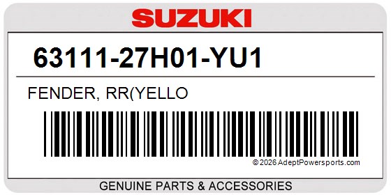 Suzuki 63111-27H01-YU1 Fender, Rr(Yello