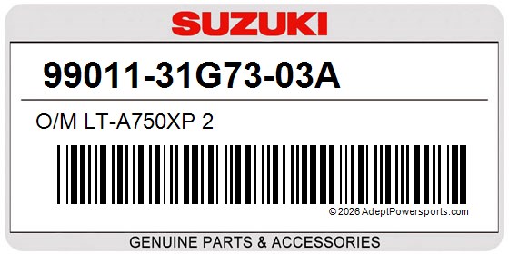 Suzuki 99011-31G73-03A O/M Lt-A750xp 2