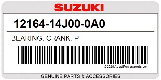 Suzuki 12164-14J00-0A0 Bearing, Crank, P
