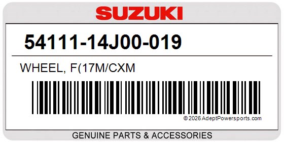 Suzuki 54111-14J00-019 Wheel, F(17M/Cxm