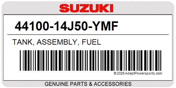 Suzuki 44100-14J50-YMF Tank, Assembly, Fuel