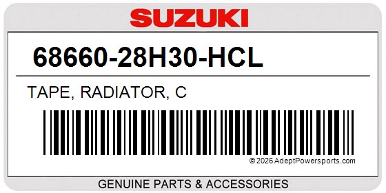 Suzuki 68660-28H30-HCL Tape, Radiator, C