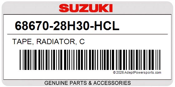 Suzuki 68670-28H30-HCL Tape, Radiator, C