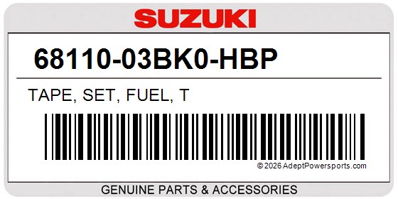 Suzuki 68110-03BK0-HBP Tape, Set, Fuel, T