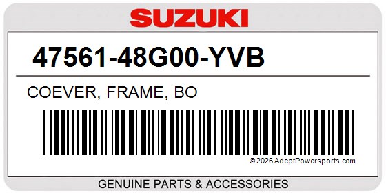 Suzuki 47561-48G00-YVB Coever, Frame, Bo
