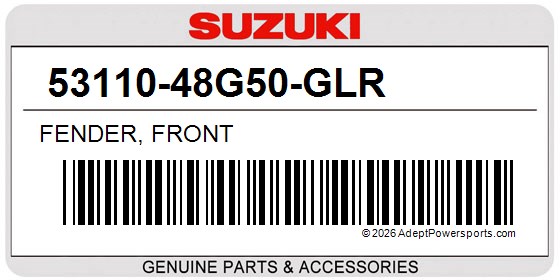 Suzuki 53110-48G50-GLR Fender, Front