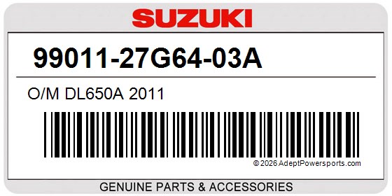 Suzuki 99011-27G64-03A O/M Dl650a 2011